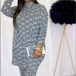 Geo 2piece pant set medium